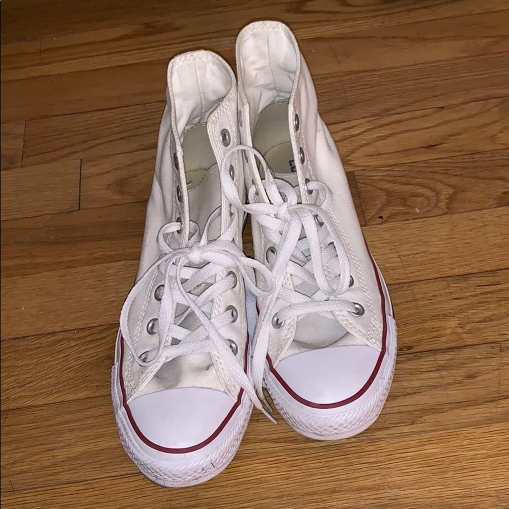 High top white converse